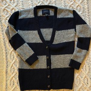Forever 21 blue and gray cardigan